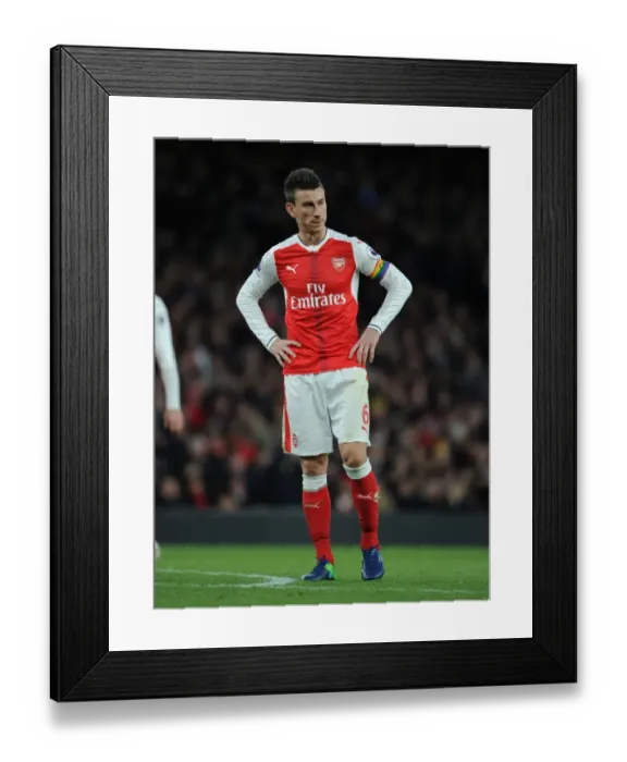Framed Print : Arsenal's Koscielny in Action: Premier League 2016 / 17 - Arsenal vs AFC Bournemouth
