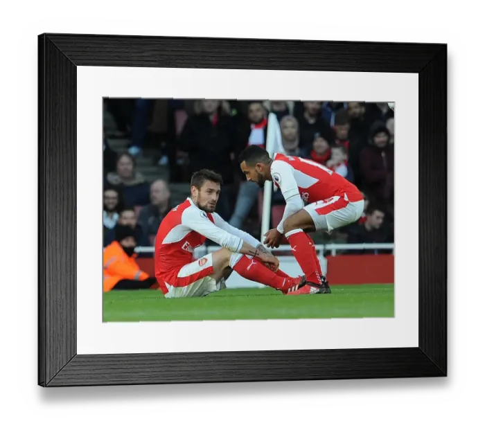 Framed Print : Arsenal: Debuchy and Walcott in Action against AFC Bournemouth, Premier League 2016 / 17 Framed Print : Arsenal: Debuchy and Walcott in Action against AFC Bournemouth, Premier League 2016 / 17