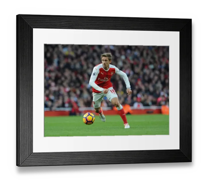 Framed Print : Nacho Monreal in Action: Arsenal vs AFC Bournemouth, Premier League 2016 / 17