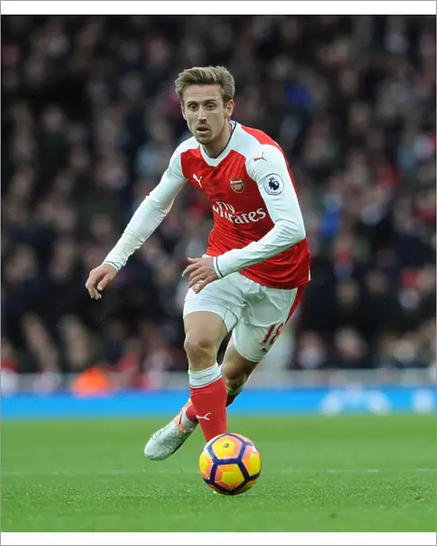 Nacho Monreal in Action: Arsenal vs AFC Bournemouth, Premier League 2016 / 17