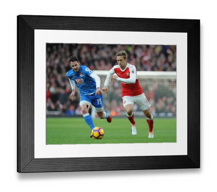 Framed Print : Monreal vs. Smith: Clash at Emirates Stadium - Arsenal v AFC Bournemouth, Premier League 2016 / 17 Framed Print : Monreal vs. Smith: Clash at Emirates Stadium - Arsenal v AFC Bournemouth, Premier League 2016 / 17