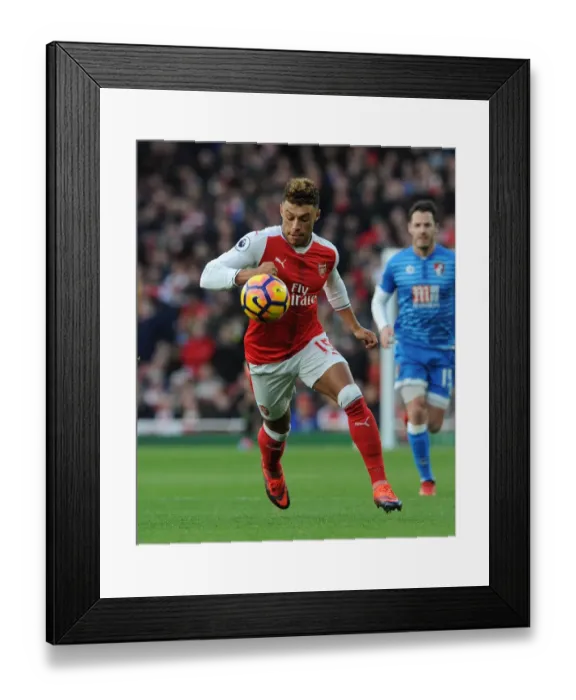 Framed Print : Alex Oxlade-Chamberlain's Brilliant Performance: Arsenal 3-1 Bournemouth, Premier League