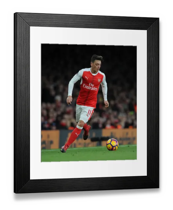 Framed Print : Mesut Ozil in Action: Arsenal vs AFC Bournemouth, Premier League 2016 / 17