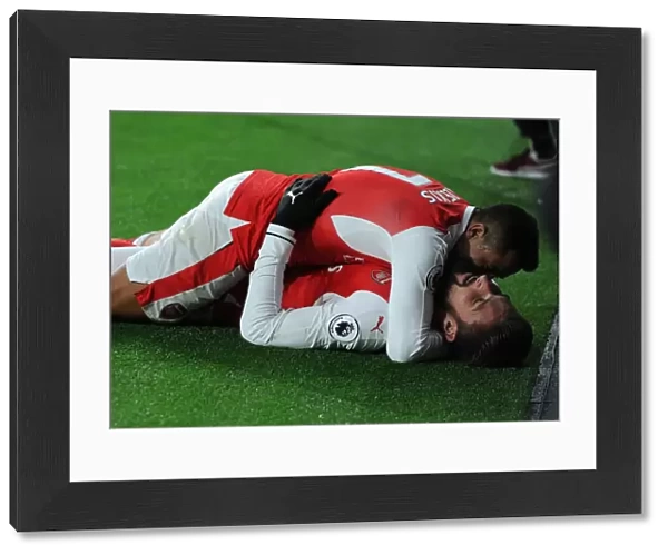Alexis Sanchez and Olivier Giroud: Celebrating Arsenal's Goals Against AFC Bournemouth