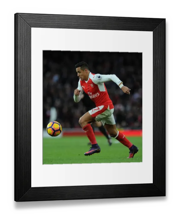 Framed Print : Alexis Sanchez in Action: Arsenal vs AFC Bournemouth, Premier League 2016 / 17 Framed Print : Alexis Sanchez in Action: Arsenal vs AFC Bournemouth, Premier League 2016 / 17
