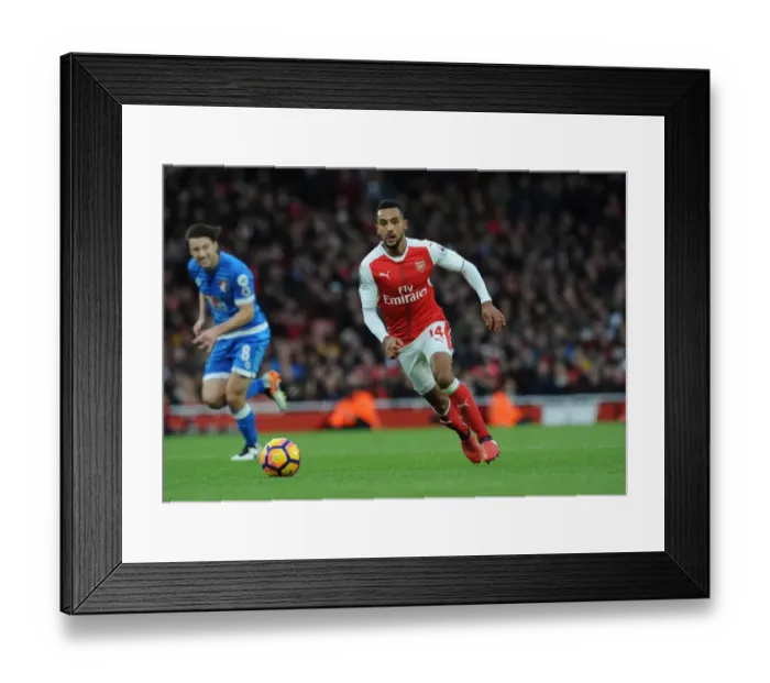 Framed Print : Theo Walcott in Action: Arsenal vs AFC Bournemouth, Premier League 2016 / 17