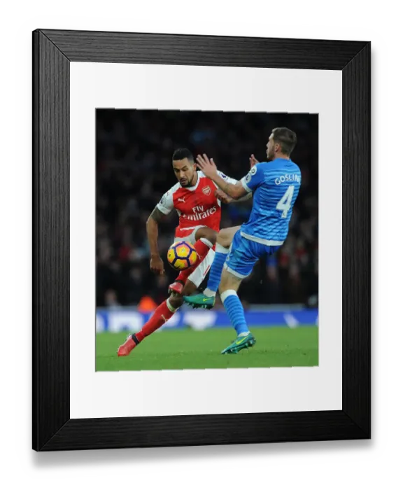 Framed Print : Clash at Emirates: Walcott vs. Gosling, Arsenal vs. AFC Bournemouth, Premier League 2016 / 17 Framed Print : Clash at Emirates: Walcott vs. Gosling, Arsenal vs. AFC Bournemouth, Premier League 2016 / 17