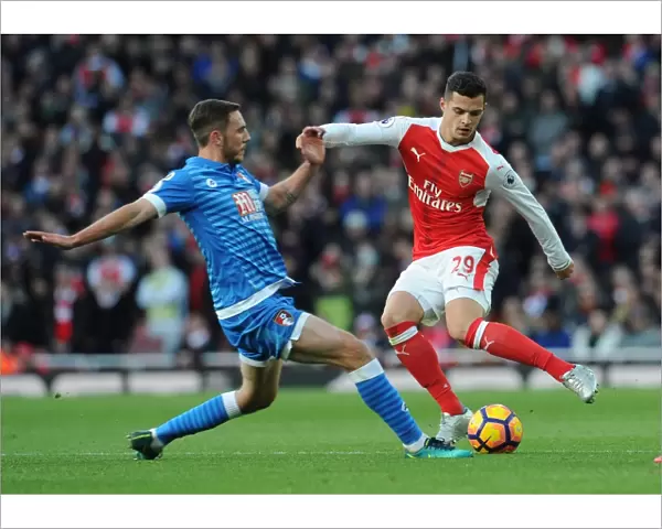 Xhaka vs. Gosling: Battle in the Midfield - Arsenal v AFC Bournemouth, Premier League 2016 / 17