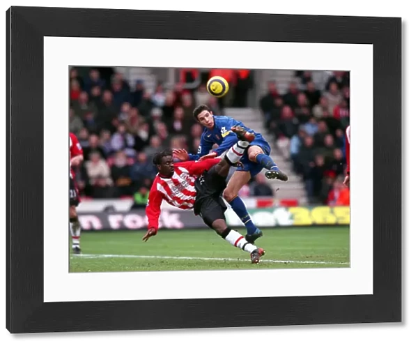 Robin van Persie (Arsenal) Olivier Bernard (Soton). Southampton 1: 1 Arsenal