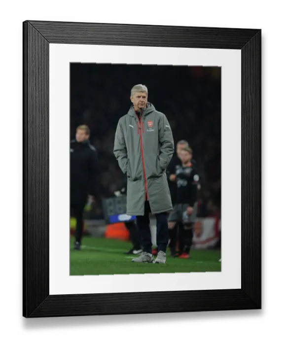 Framed Print : Arsene Wenger Leads Arsenal Against Southampton in EFL Cup Quarter-Final