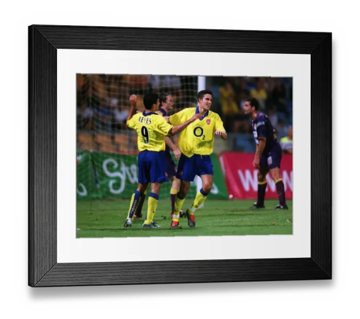 Framed Print : Arsenal vs NK Maribor: Robin van Persie's Pre-Season Debut, July 2004