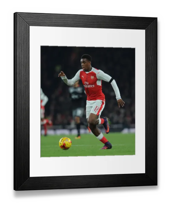 Framed Print : Alex Iwobi in Action: Arsenal vs Southampton, EFL Cup Quarter-Final