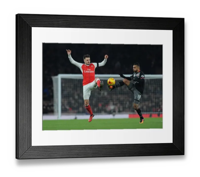 Framed Print : Arsenal vs Southampton: Jenkinson vs Boufal in EFL Cup Quarter-Final Showdown