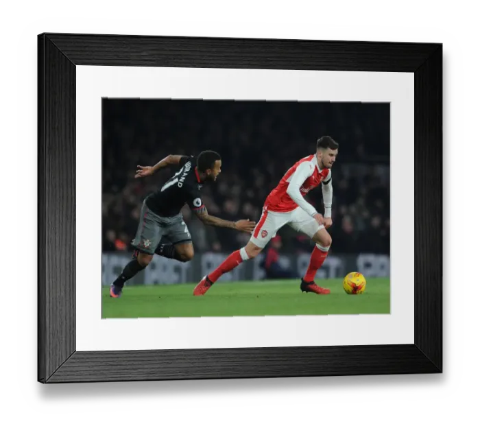 Framed Print : Arsenal vs. Southampton: Battle of the Wings - Jenkinson vs. Bertrand (EFL Cup 2016-17) Framed Print : Arsenal vs. Southampton: Battle of the Wings - Jenkinson vs. Bertrand (EFL Cup 2016-17)