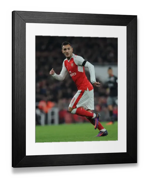 Framed Print : Lucas Perez in Action: Arsenal vs. Southampton - EFL Cup Quarter-Final