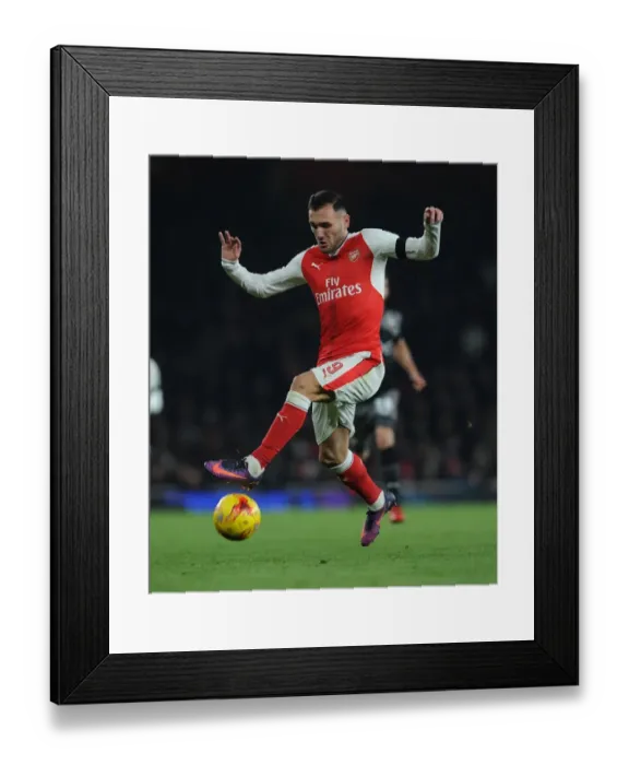 Framed Print : Lucas Perez in Action: Arsenal vs Southampton, EFL Cup Quarter-Final