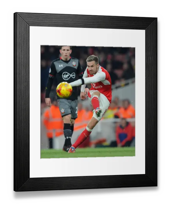 Framed Print : Aaron Ramsey (Arsenal). Arsenal 0: 2 Southampton. EFL Cup. Quarter Final. Emirates Stadium Framed Print : Aaron Ramsey (Arsenal). Arsenal 0: 2 Southampton. EFL Cup. Quarter Final. Emirates Stadium