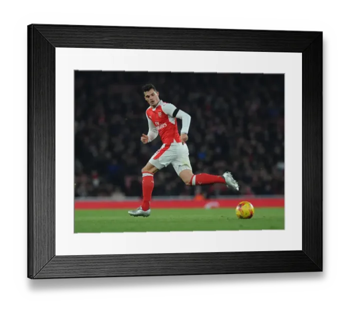 Framed Print : Granit Xhaka (Arsenal). Arsenal 0: 2 Southampton. EFL Cup. Quarter Final. Emirates Stadium Framed Print : Granit Xhaka (Arsenal). Arsenal 0: 2 Southampton. EFL Cup. Quarter Final. Emirates Stadium