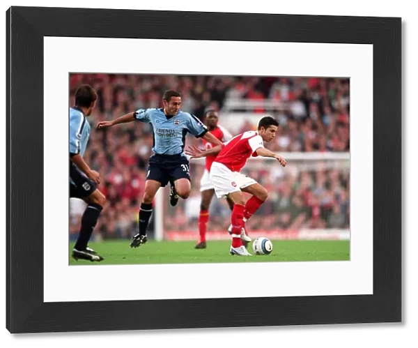 Robin van Persie (Arsenal) Paul Telfer (Soton). Arsenal 2: 2 Southampton