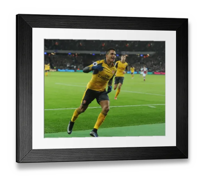 Framed Print : Alexis Sanchez's Brace: Arsenal's Victory Over West Ham United in Premier League 2016-17 Framed Print : Alexis Sanchez's Brace: Arsenal's Victory Over West Ham United in Premier League 2016-17