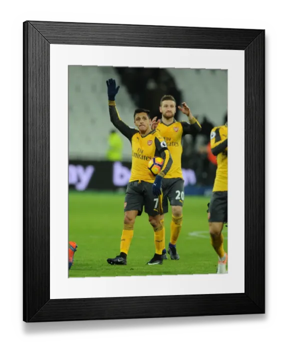 Framed Print : Alexis Sanchez's Emotional Farewell: Arsenal vs. West Ham United, Premier League 2016-17