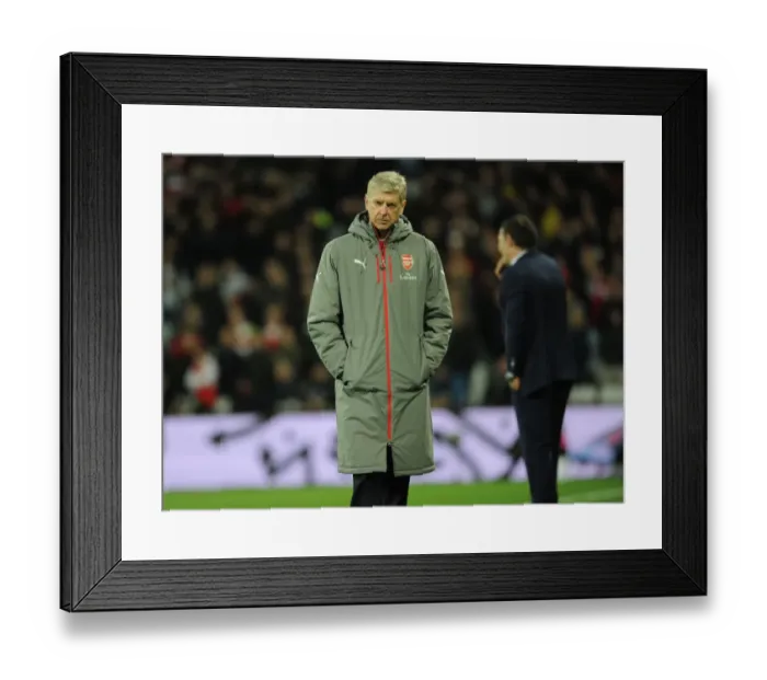 Framed Print : Arsene Wenger at West Ham United vs Arsenal, Premier League 2016-17 Framed Print : Arsene Wenger at West Ham United vs Arsenal, Premier League 2016-17