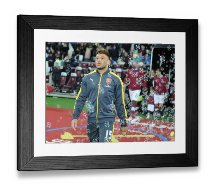 Framed Print : Arsenal's Alex Oxlade-Chamberlain Ready for West Ham Clash - Premier League 2016-17