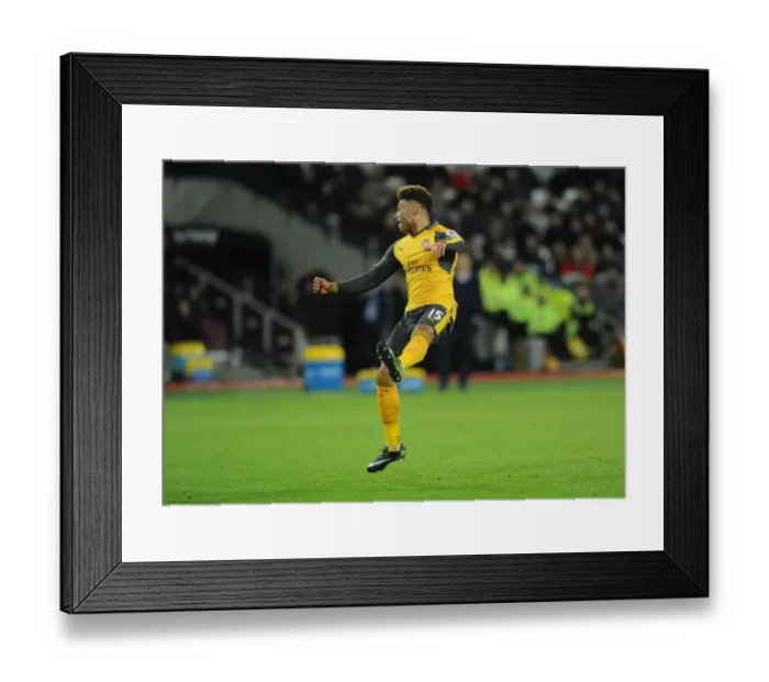 Framed Print : Alex Oxlade-Chamberlain scores Arsenals 4th goal. West Ham United 1: 5 Arsenal Framed Print : Alex Oxlade-Chamberlain scores Arsenals 4th goal. West Ham United 1: 5 Arsenal