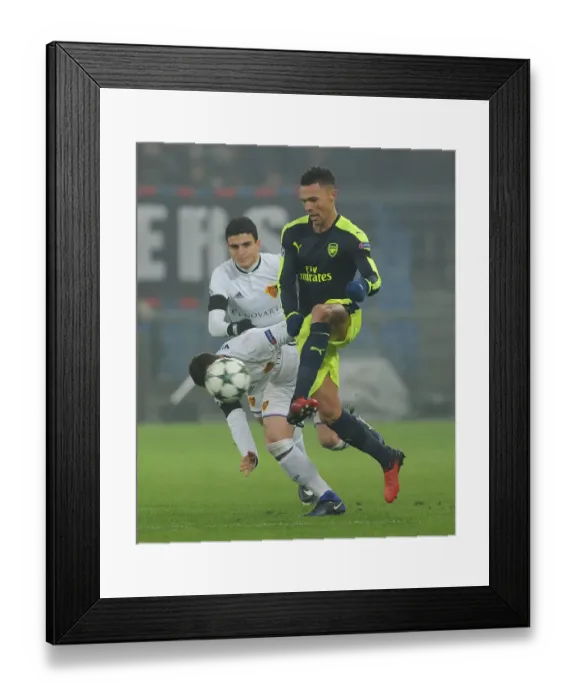 Framed Print : Arsenal's Kieran Gibbs in Action against FC Basel during the 2016-17 UEFA Champions League Framed Print : Arsenal's Kieran Gibbs in Action against FC Basel during the 2016-17 UEFA Champions League