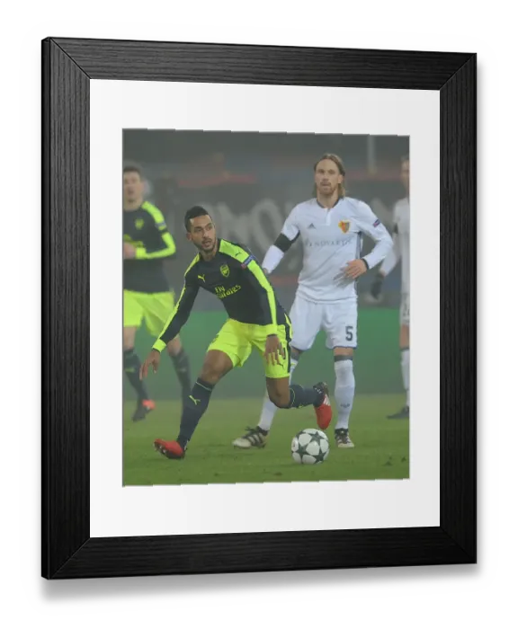 Framed Print : Theo Walcott in Action: FC Basel vs. Arsenal, UEFA Champions League, 2016 Framed Print : Theo Walcott in Action: FC Basel vs. Arsenal, UEFA Champions League, 2016