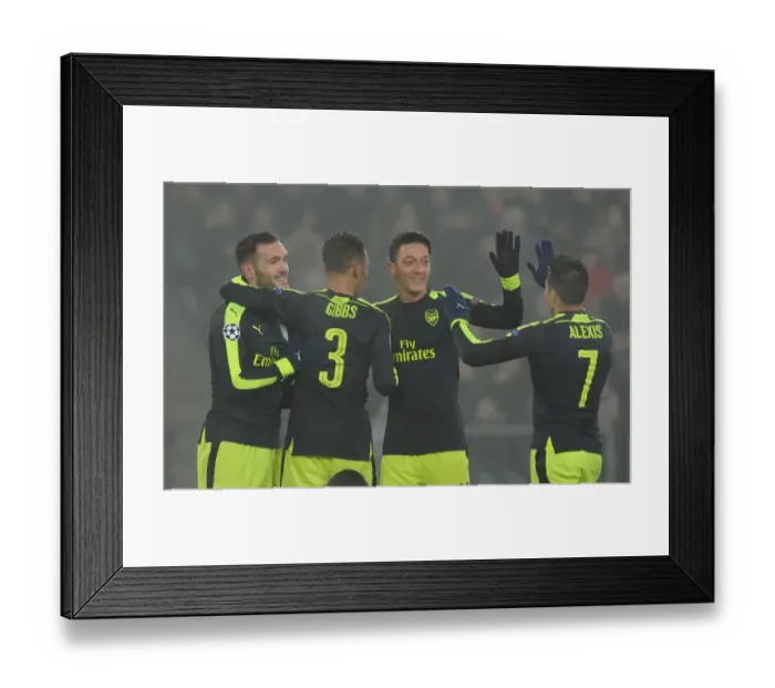 Framed Print : Arsenal's Lucas Perez Scores Second Goal Against FC Basel in 2016-17 UEFA Champions League Framed Print : Arsenal's Lucas Perez Scores Second Goal Against FC Basel in 2016-17 UEFA Champions League