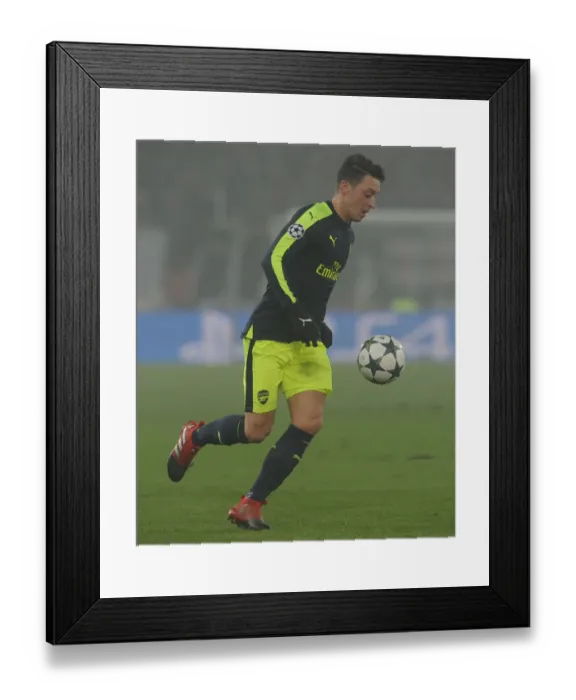 Framed Print : Mesut Ozil's Stellar Performance: Arsenal at FC Basel, UEFA Champions League 2016-17