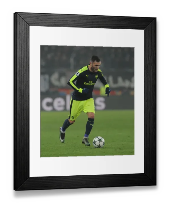 Framed Print : Lucas Perez in Action: Arsenal vs. FC Basel - UEFA Champions League (2016-17) Framed Print : Lucas Perez in Action: Arsenal vs. FC Basel - UEFA Champions League (2016-17)