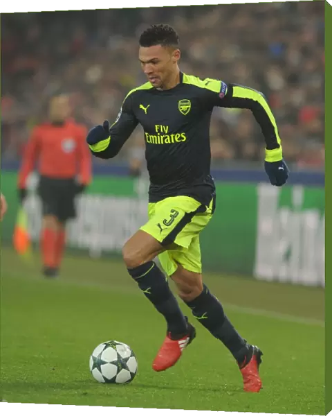 Arsenal's Kieran Gibbs in Action during the 2016-17 UEFA Champions League Match against FC Basel