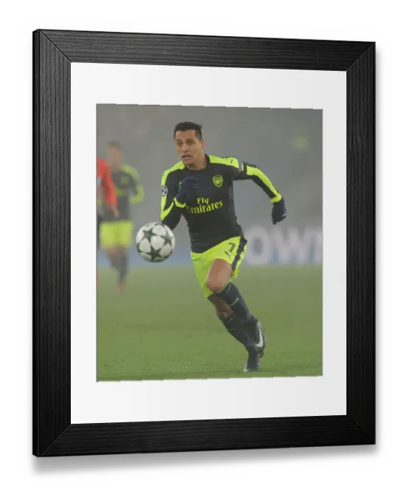 Framed Print : Arsenal's Alexis Sanchez Faces Off Against FC Basel in 2016-17 UEFA Champions League Framed Print : Arsenal's Alexis Sanchez Faces Off Against FC Basel in 2016-17 UEFA Champions League