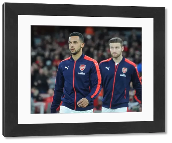 Arsenal's Theo Walcott Readies for Kickoff against Stoke City (2016-17)