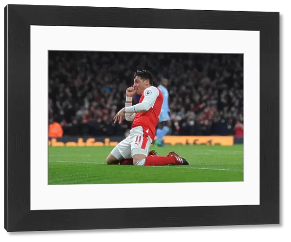 Mesut Ozil Scores Arsenal's Second Goal vs Stoke City (2016-17)