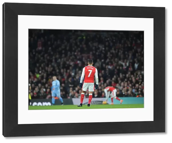 Arsenal's Alexis Sanchez in Action Against Stoke City - Premier League 2016-17