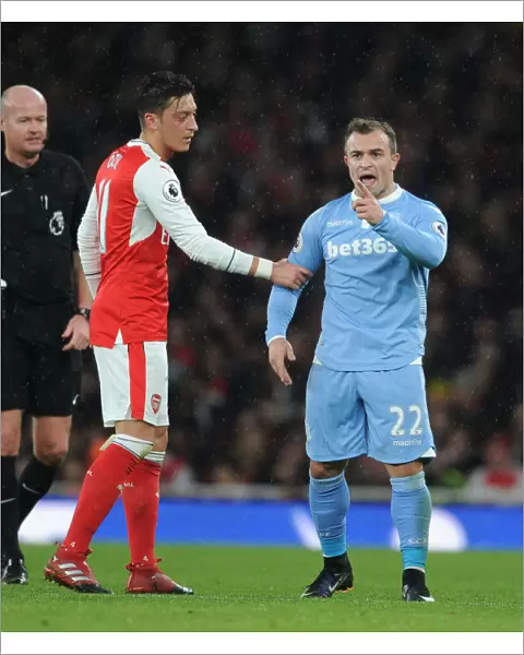 Arsenal vs Stoke City: Mesut Ozil and Xherdan Shaqiri Clash in Premier League Showdown (December 2016)