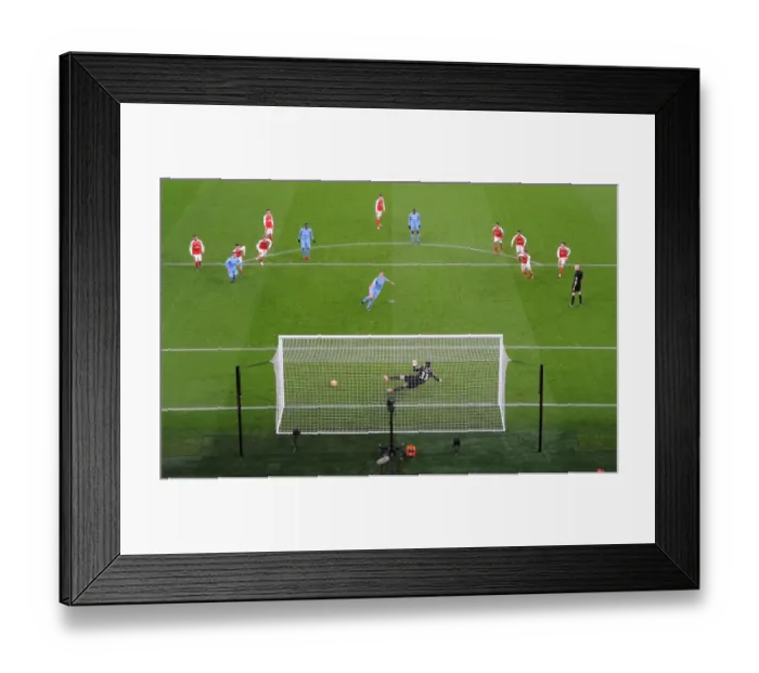 Framed Print : Charlie Adam Scores Against Arsenal: Stoke City Stuns Premier League Giants