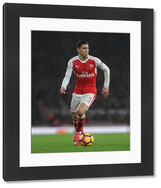 Gabriel in Action: Arsenal vs Stoke City, Premier League 2016-17