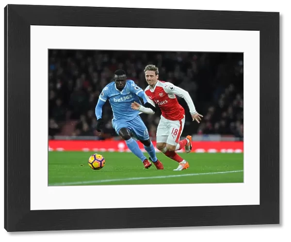Monreal vs. Diouf: Battle at Emirates Stadium - Arsenal v Stoke City, Premier League 2016-17