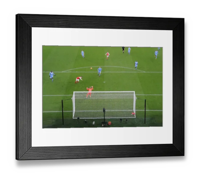 Framed Print : Mesut Ozil Scores Arsenal's Second Goal Against Stoke City, Premier League 2016-17 Framed Print : Mesut Ozil Scores Arsenal's Second Goal Against Stoke City, Premier League 2016-17
