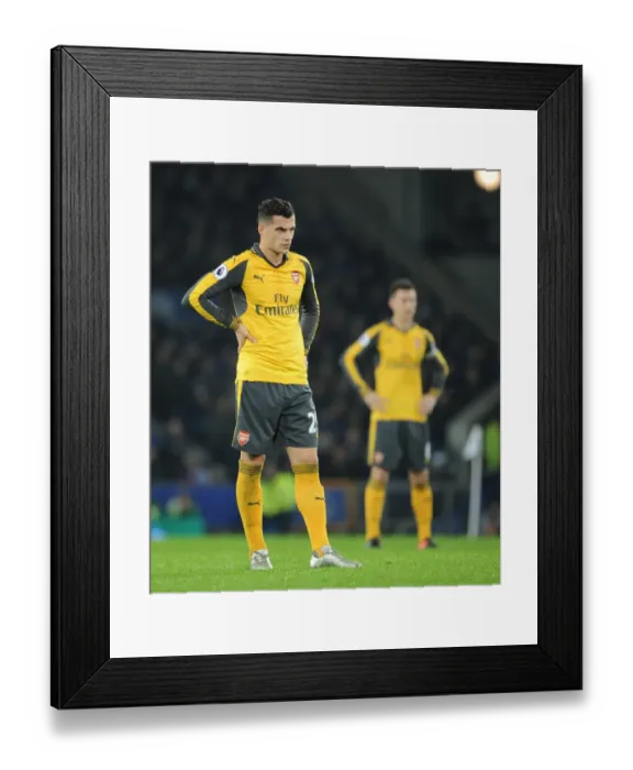 Framed Print : Granit Xhaka in Action: Everton vs Arsenal, Premier League 2016-17 Framed Print : Granit Xhaka in Action: Everton vs Arsenal, Premier League 2016-17