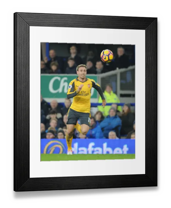 Framed Print : Nacho Monreal in Action: Everton vs Arsenal, Premier League 2016-17 Framed Print : Nacho Monreal in Action: Everton vs Arsenal, Premier League 2016-17