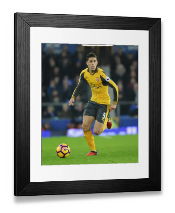 Framed Print : Gabriel Faces Off: Everton vs. Arsenal, Premier League 2016-17 Framed Print : Gabriel Faces Off: Everton vs. Arsenal, Premier League 2016-17
