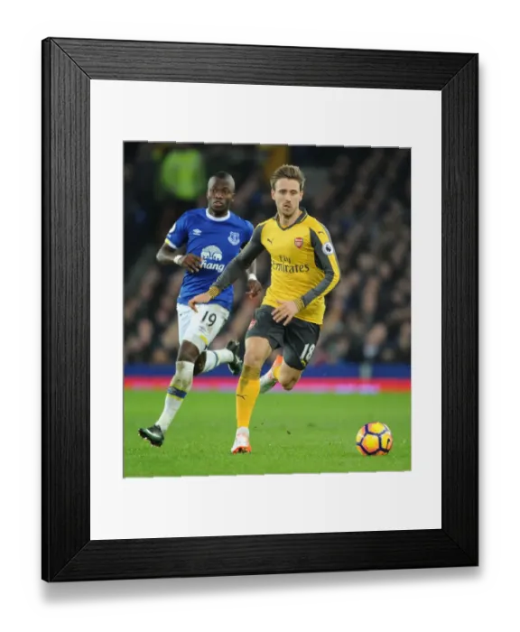 Framed Print : Nacho Monreal in Action: Everton vs Arsenal, Premier League 2016-17 Framed Print : Nacho Monreal in Action: Everton vs Arsenal, Premier League 2016-17