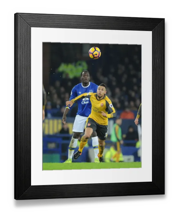 Framed Print : Coquelin in Action: Everton vs Arsenal, Premier League 2016-17