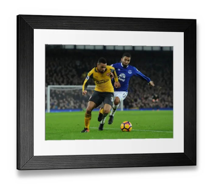 Framed Print : Coquelin vs Lennon: Everton vs Arsenal, Premier League Clash (2016-17)
