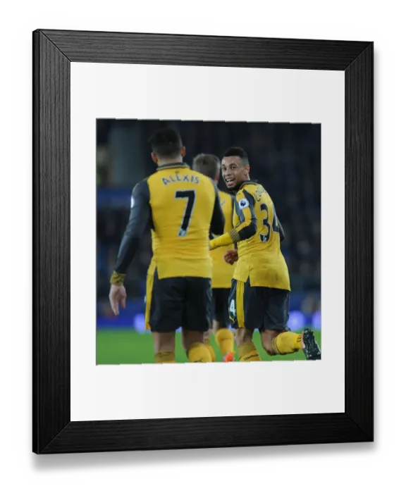 Framed Print : Coquelin's Goal: Everton vs Arsenal, Premier League 2016-17 Framed Print : Coquelin's Goal: Everton vs Arsenal, Premier League 2016-17